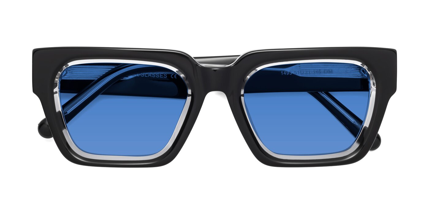 Hardy - Black / Clear Tinted Sunglasses