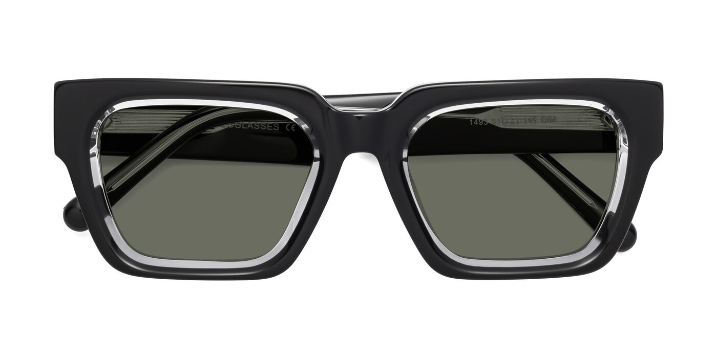 Hardy - Black / Clear Polarized Sunglasses