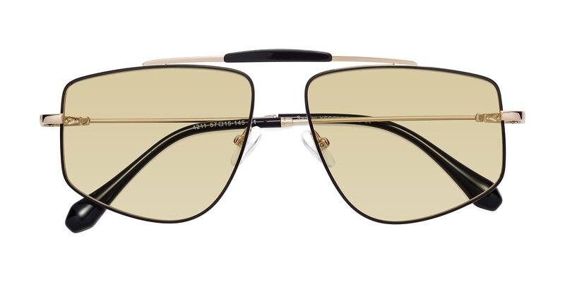 Santini - Black / Gold Tinted Sunglasses