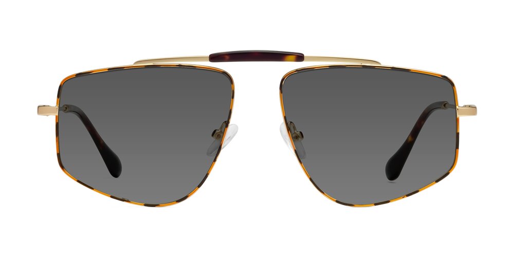 Santini - Leopard-Print / Gold Tinted Sunglasses