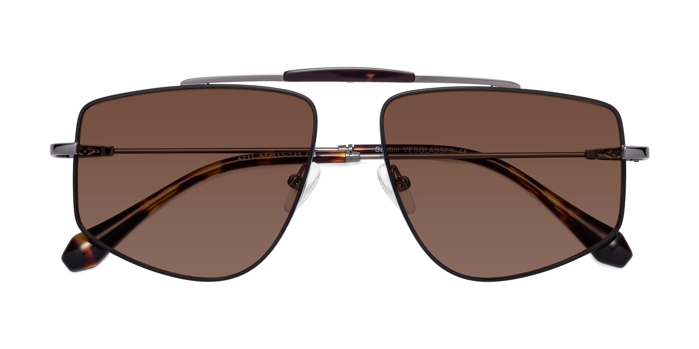 Santini - Black / Gunmetal Tinted Sunglasses