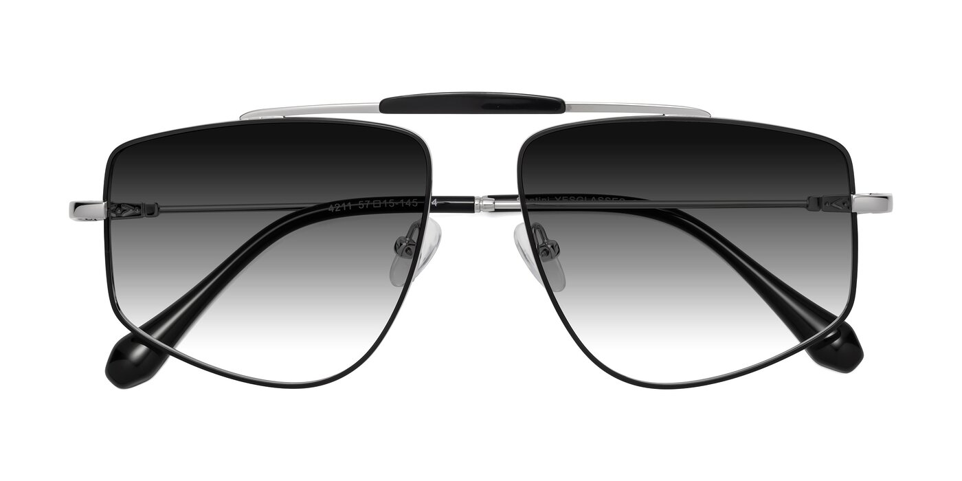 Santini - Black/Silver Gradient Sunglasses