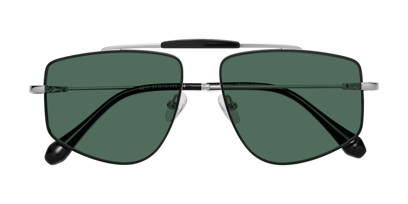 Santini - Black / Silver Polarized Sunglasses