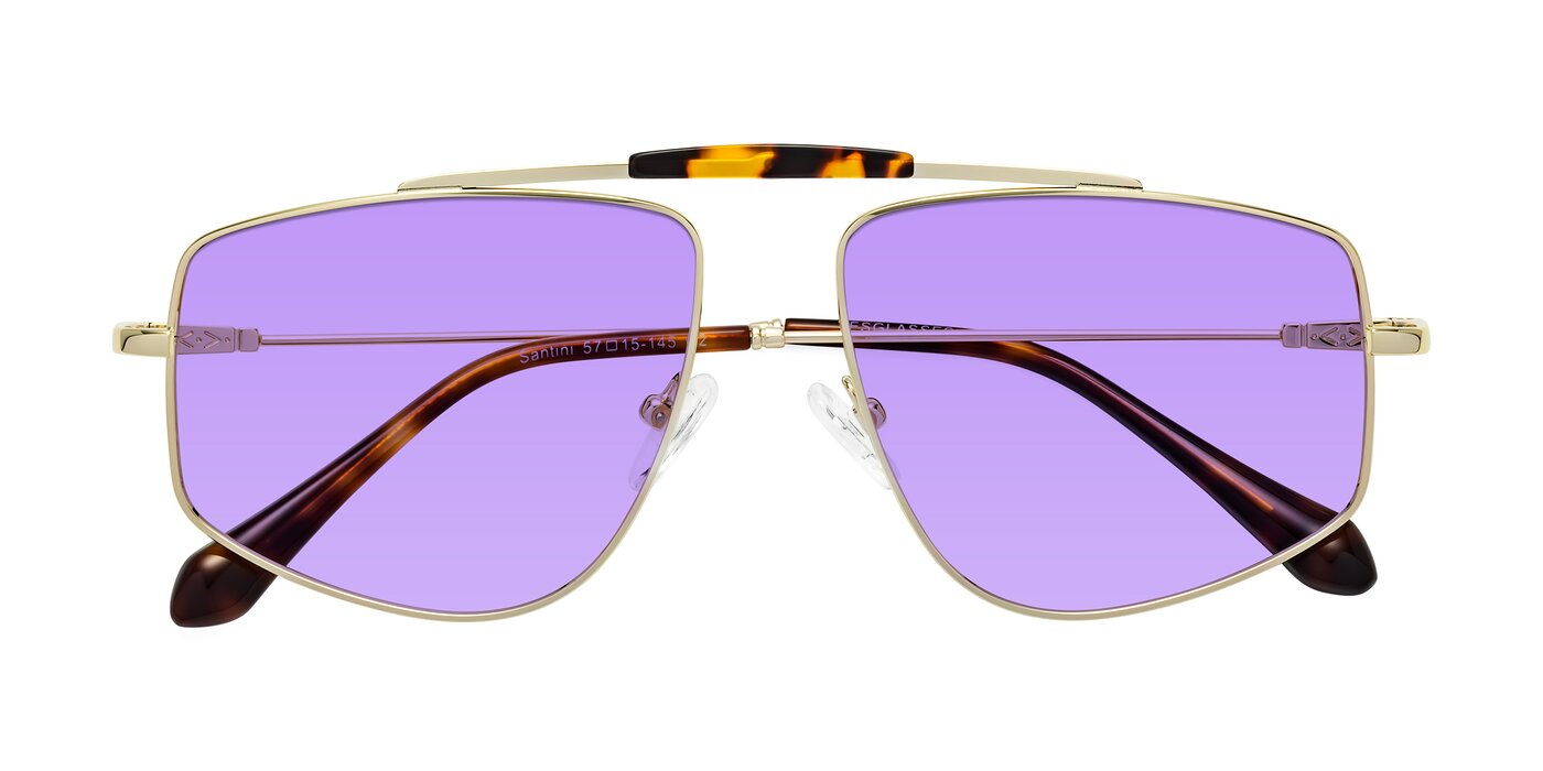 Santini - Gold Tinted Sunglasses