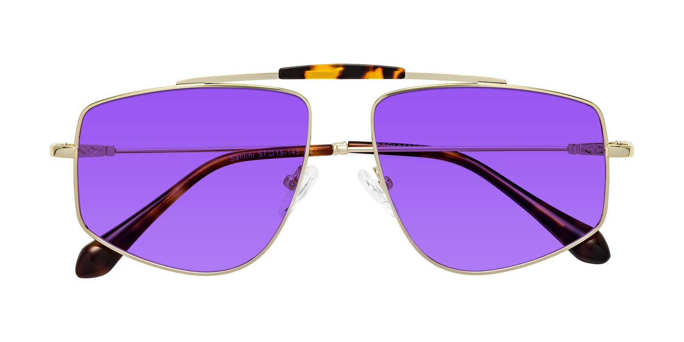 Santini - Gold Tinted Sunglasses