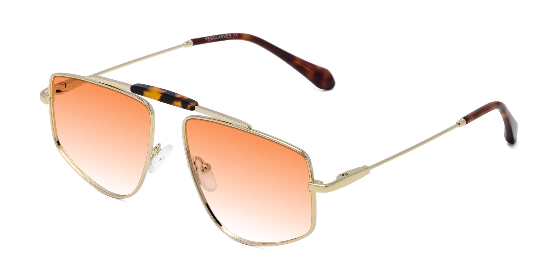 Angle of Santini in Gold with Orange Gradient Lenses