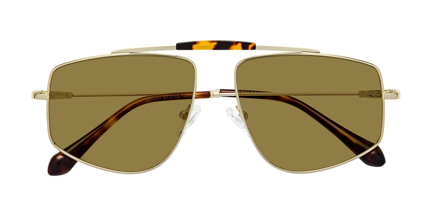 Santini - Gold Polarized Sunglasses