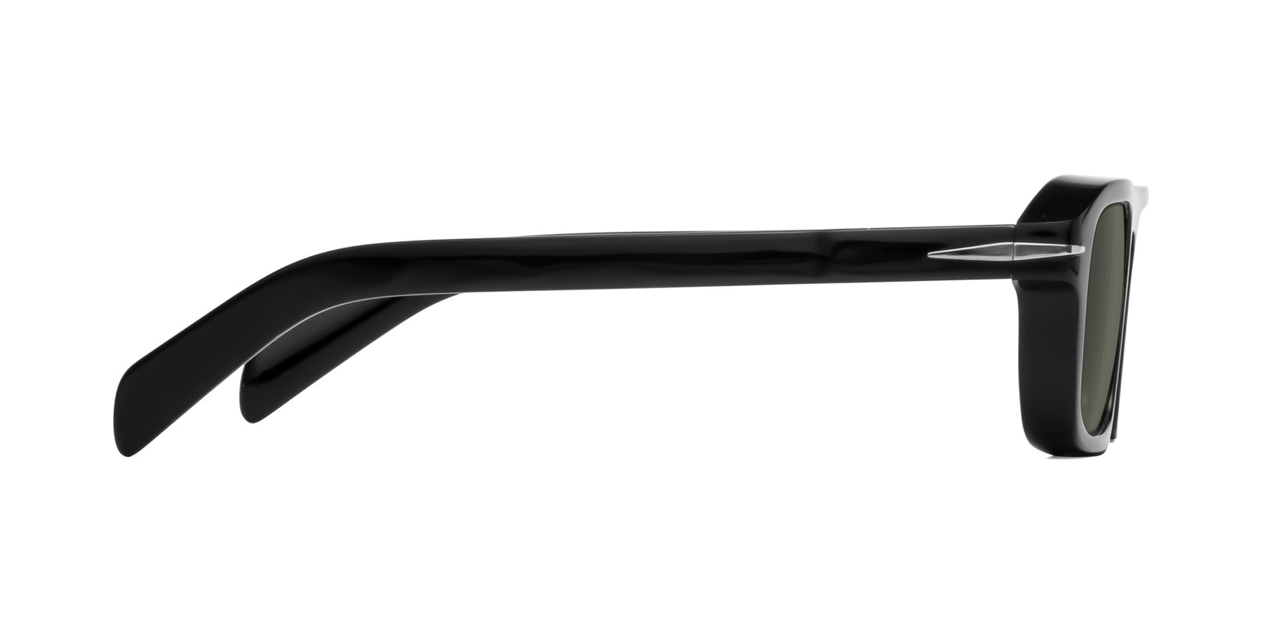 Side of Evette in Black with Gray Polarized Lenses