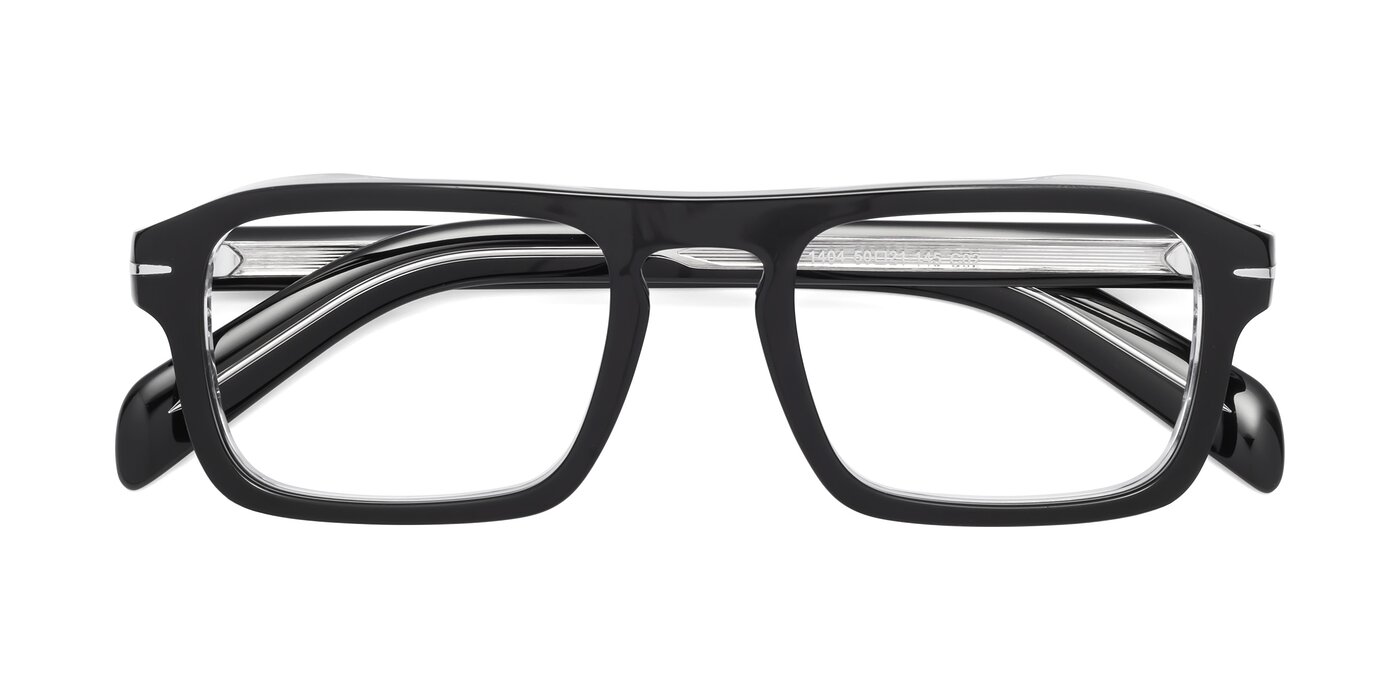 Evette - Black / Clear Eyeglasses
