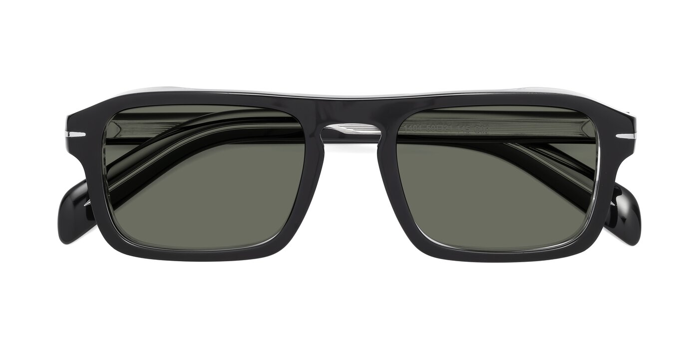 Evette - Black / Clear Polarized Sunglasses
