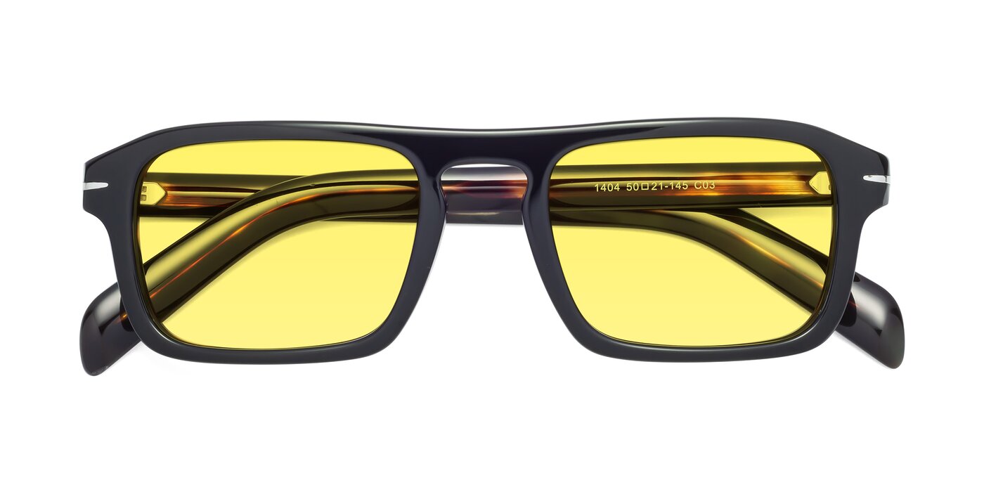 Evette - Black / Tortoise Tinted Sunglasses