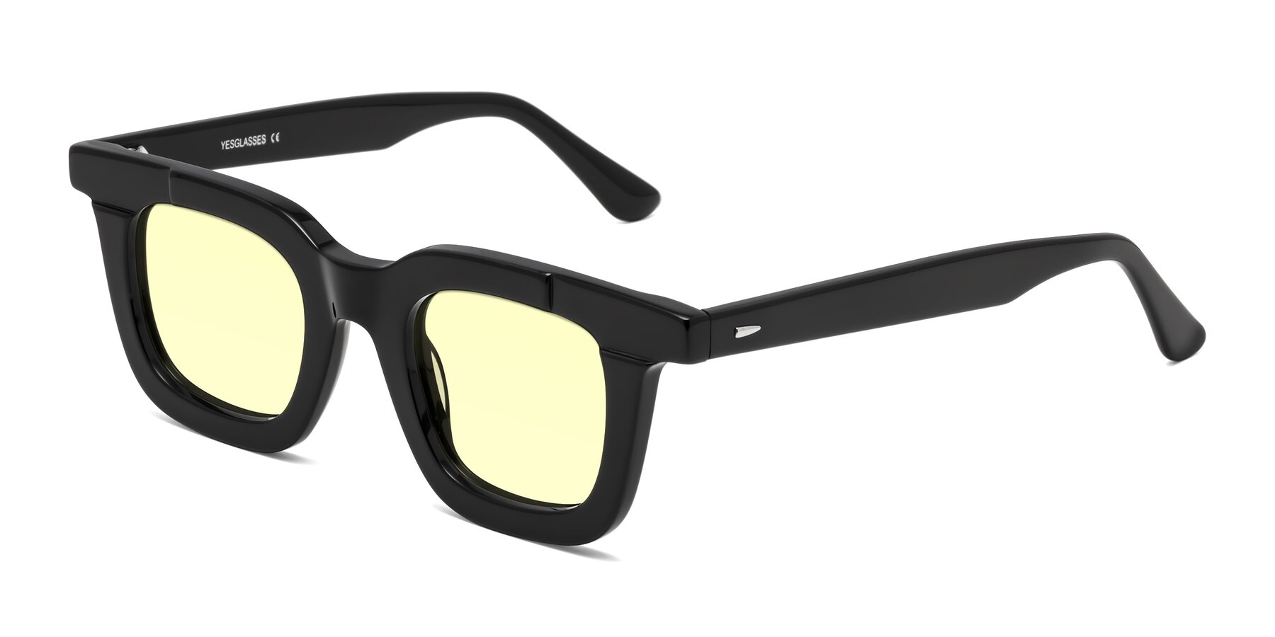 Angle of Mill in Black with Light Yellow Tinted Lenses