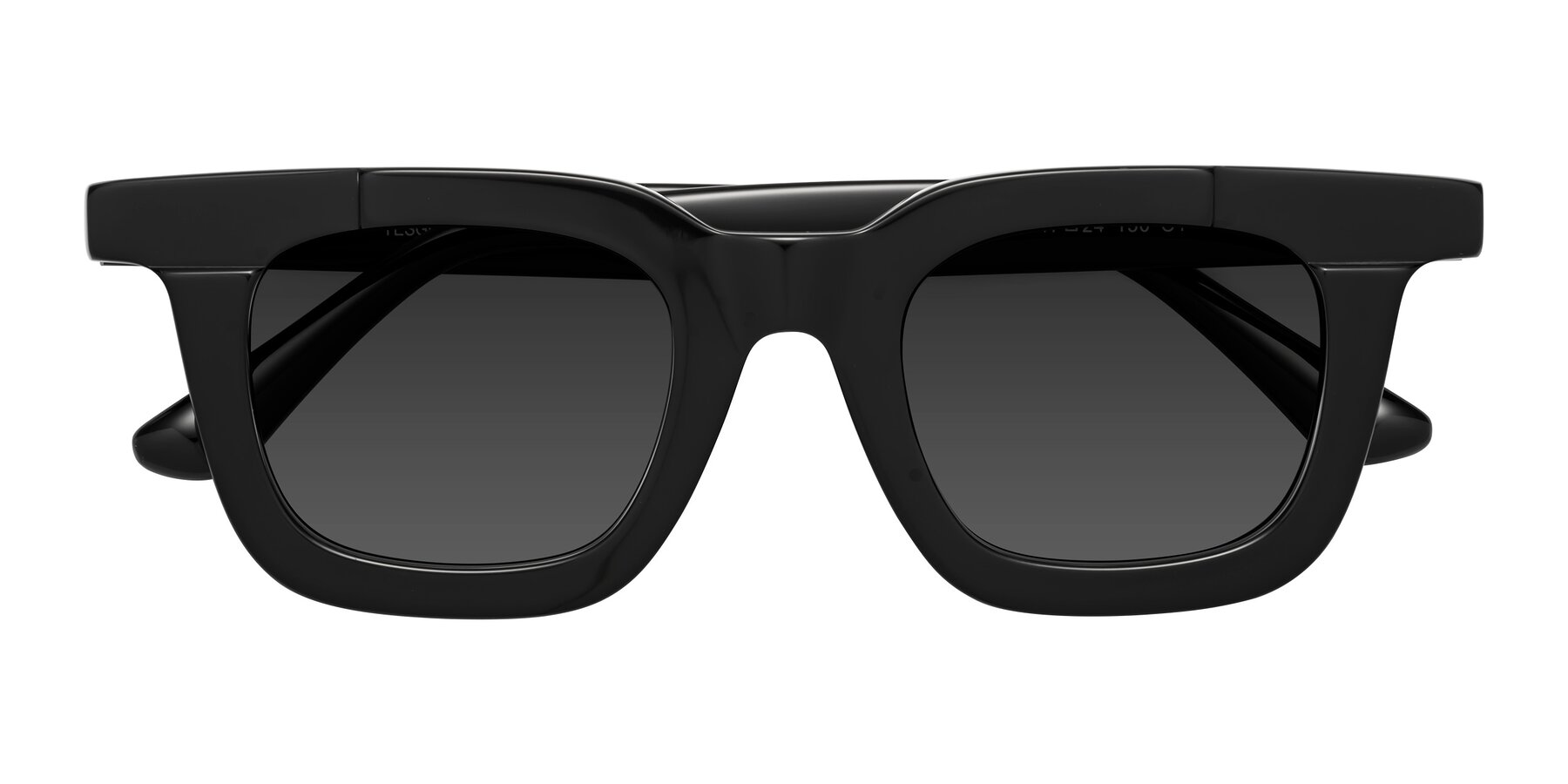 Folded Front of Mill in Black with Gray Tinted Lenses