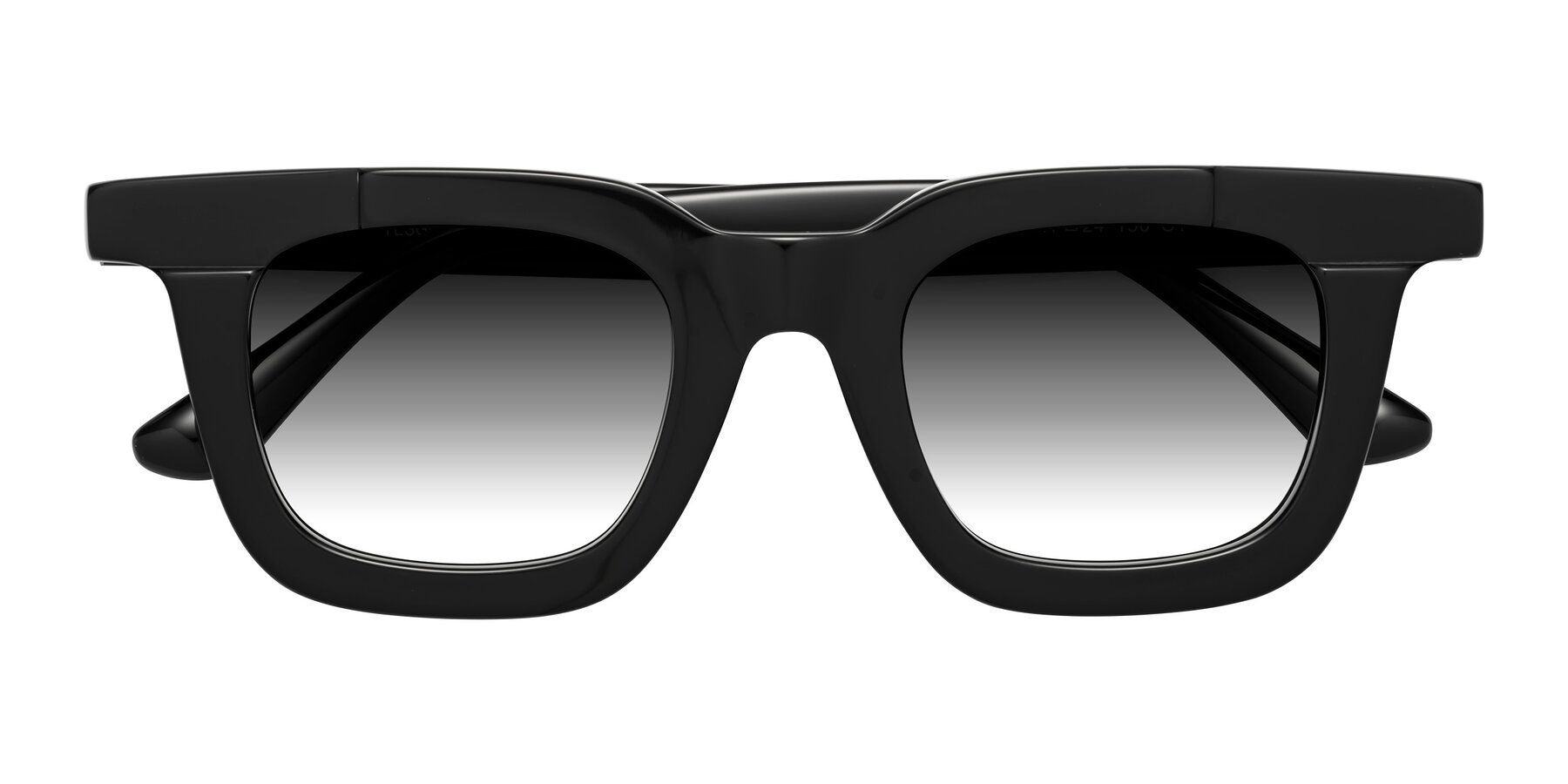 Folded Front of Mill in Black with Gray Gradient Lenses