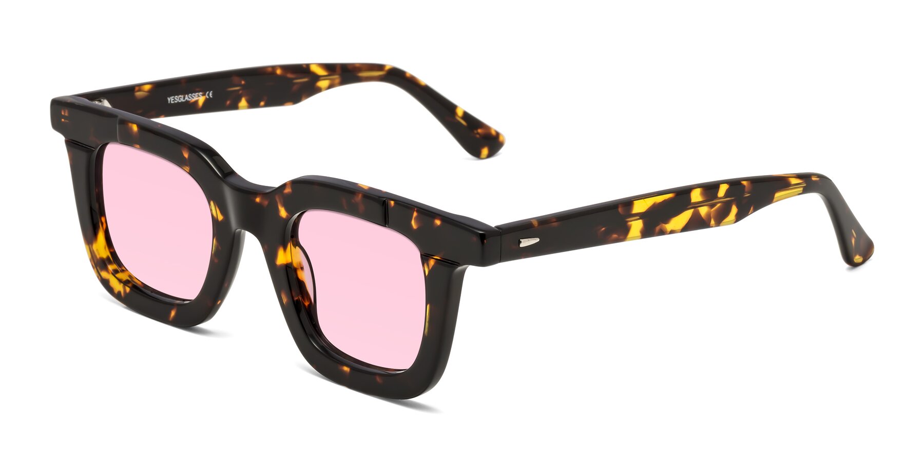 Angle of Mill in Tortoise with Light Pink Tinted Lenses