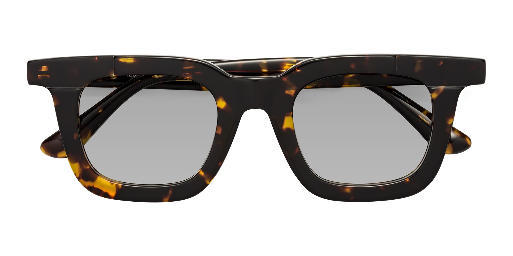 Folded Front of Mill in Tortoise with Light Gray Tinted Lenses