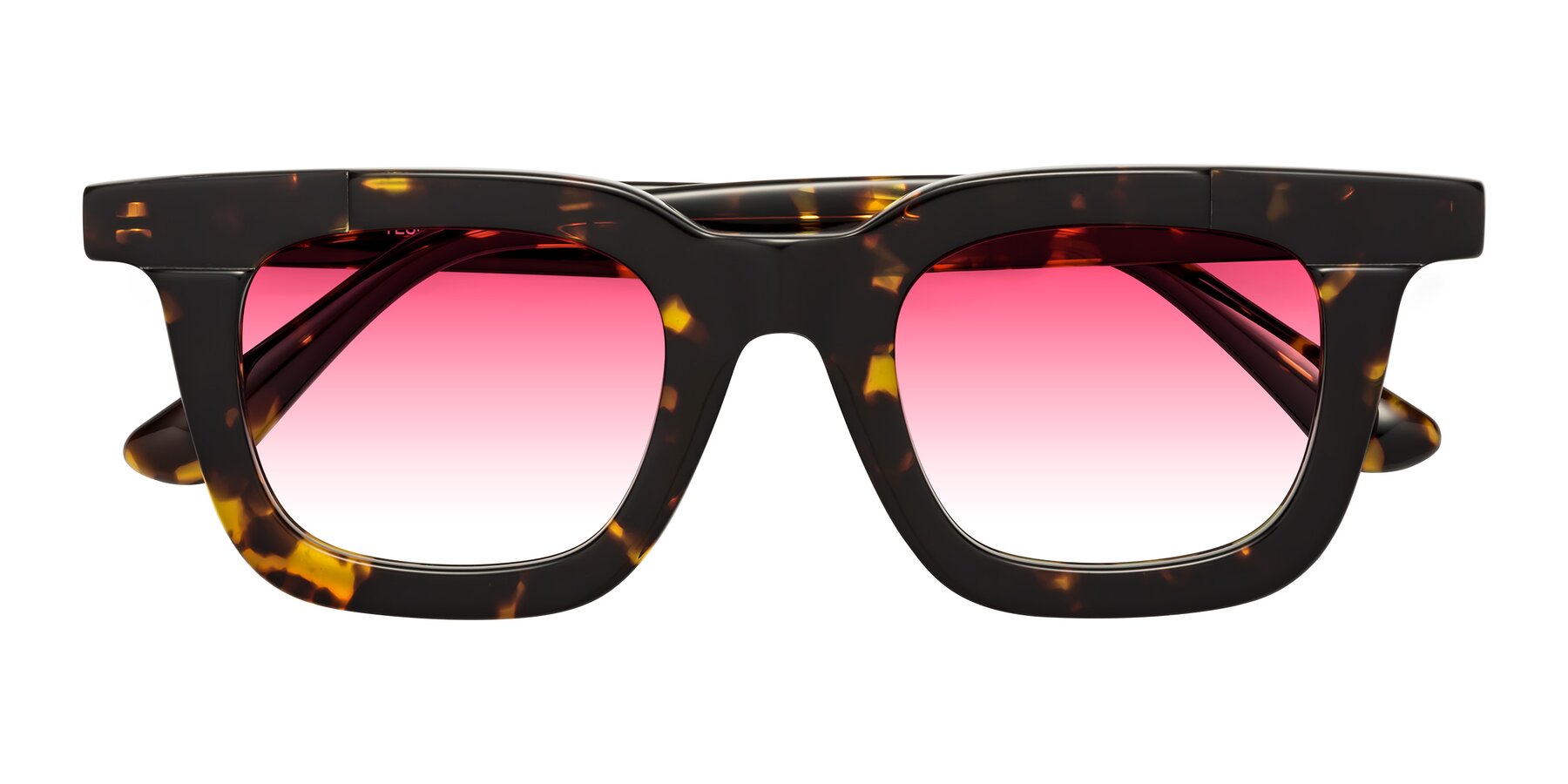 Folded Front of Mill in Tortoise with Pink Gradient Lenses