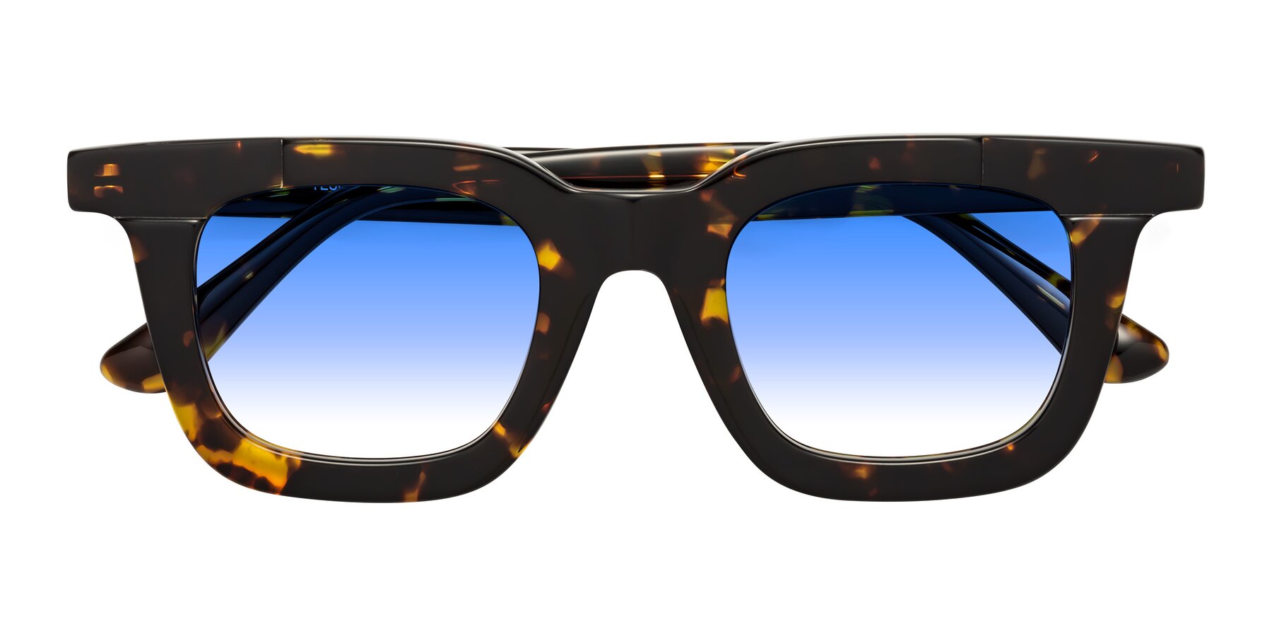 Folded Front of Mill in Tortoise with Blue Gradient Lenses