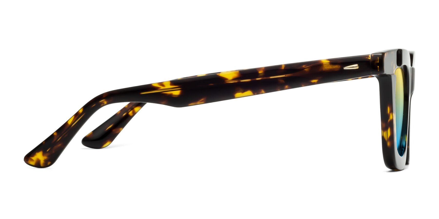 Side of Mill in Tortoise with Yellow / Blue Gradient Lenses