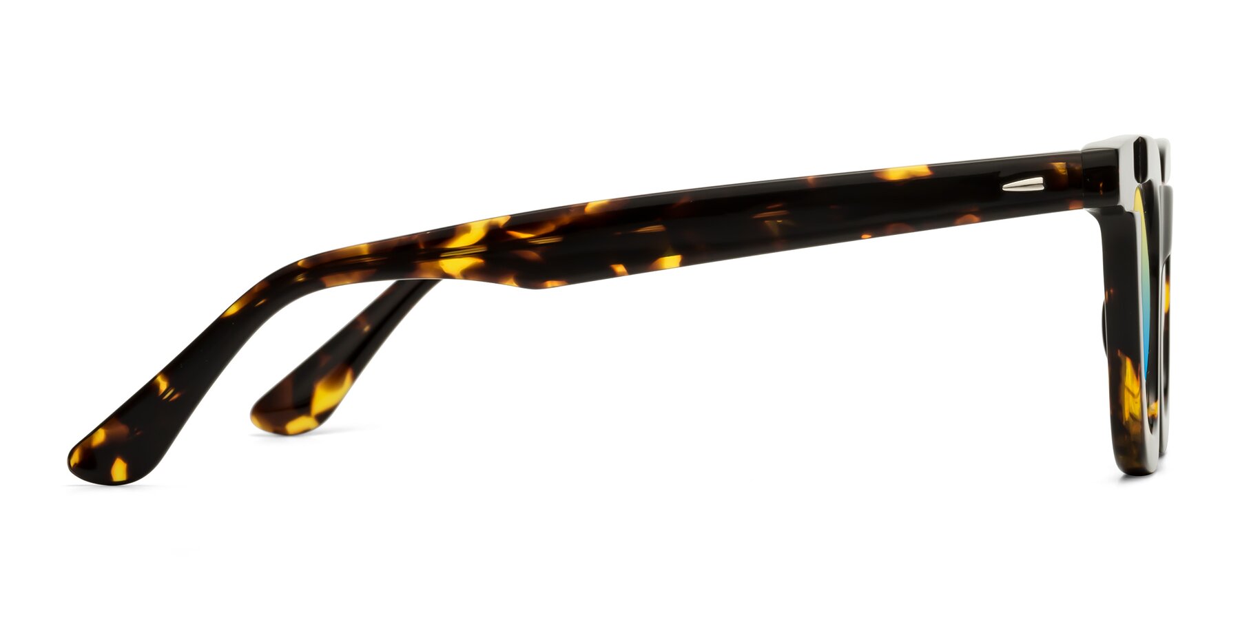 Side of Mill in Tortoise with Yellow / Blue Gradient Lenses