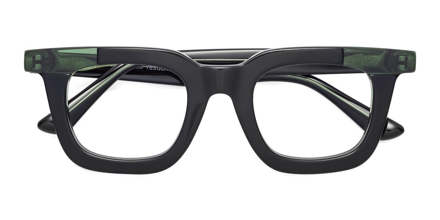 Mill - Black / Green Reading Glasses