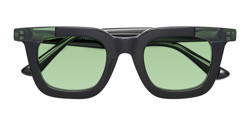 Mill - Black / Green Tinted Sunglasses