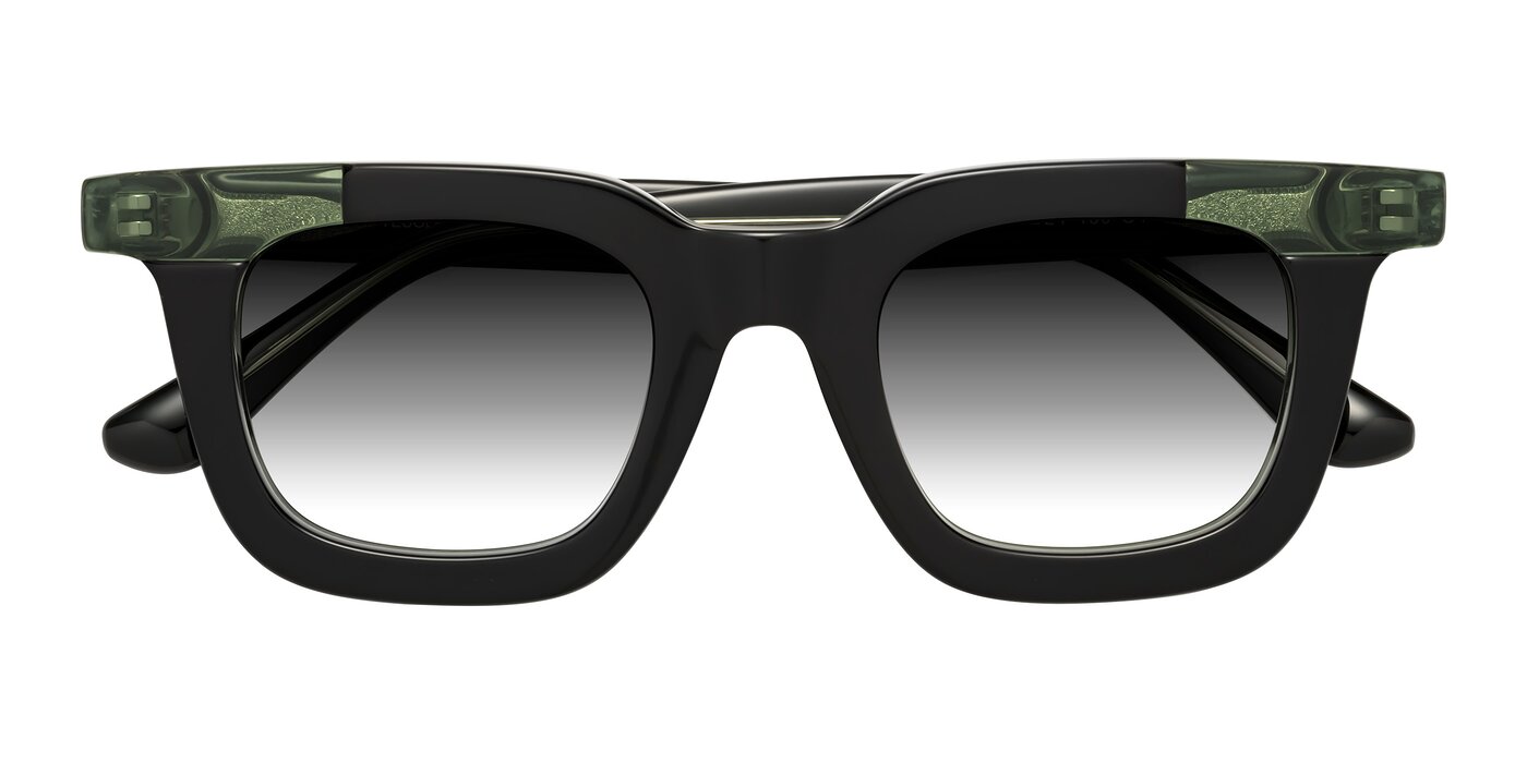 Mill - Black / Green Gradient Sunglasses