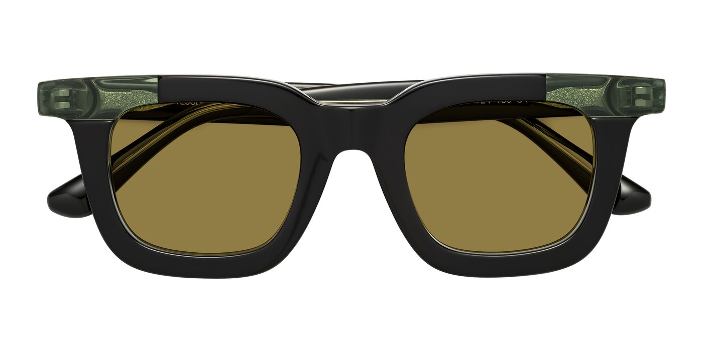 Mill - Black / Green Polarized Sunglasses