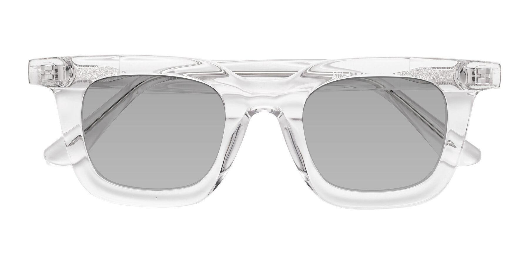 Folded Front of Mill in Clear with Light Gray Tinted Lenses