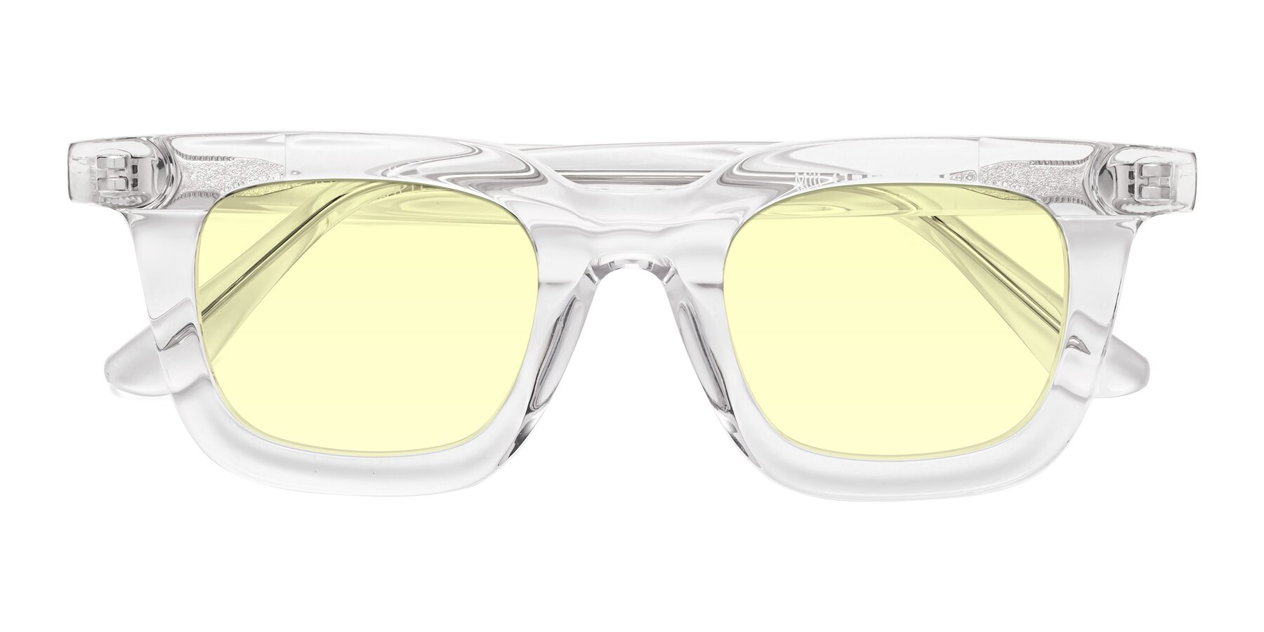 Folded Front of Mill in Clear with Light Yellow Tinted Lenses