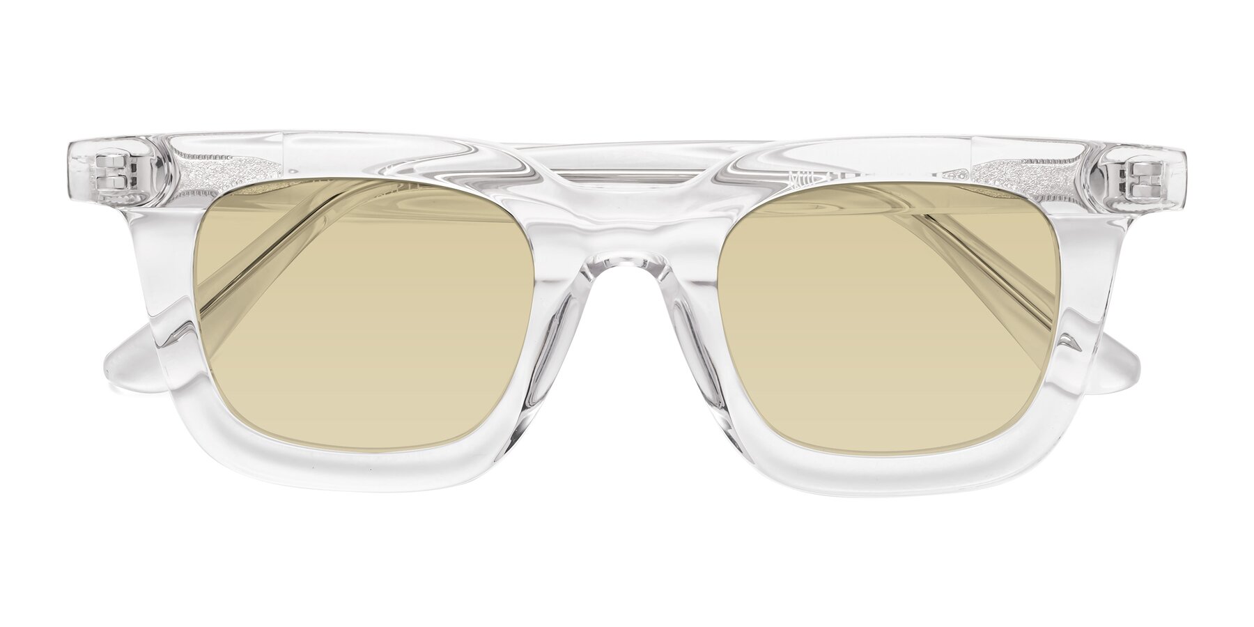 Folded Front of Mill in Clear with Light Champagne Tinted Lenses