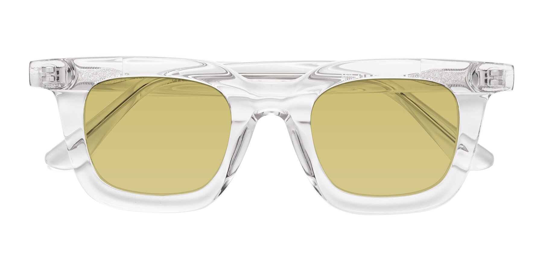 Folded Front of Mill in Clear with Medium Champagne Tinted Lenses