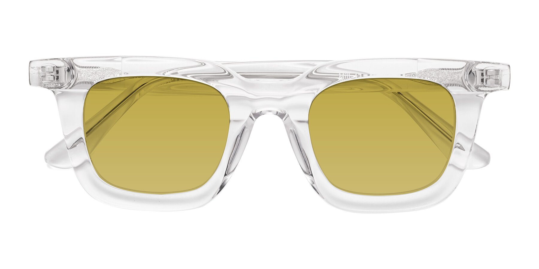 Folded Front of Mill in Clear with Champagne Tinted Lenses