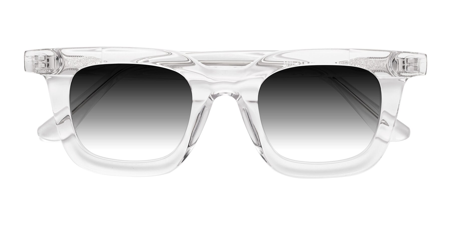 Folded Front of Mill in Clear with Gray Gradient Lenses