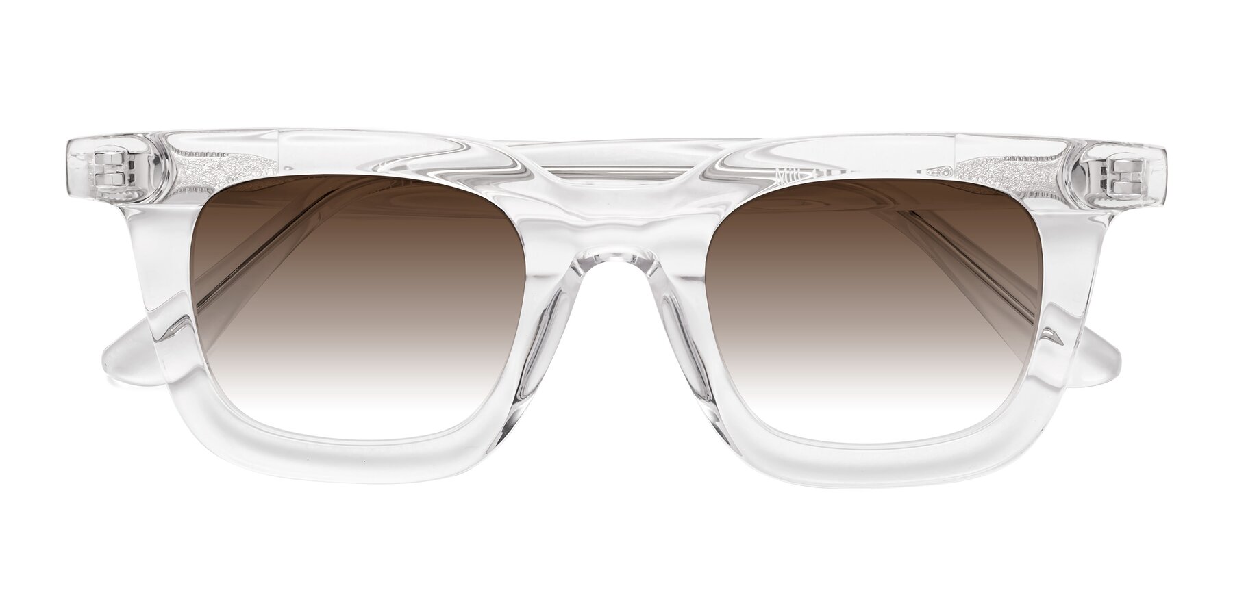 Folded Front of Mill in Clear with Brown Gradient Lenses