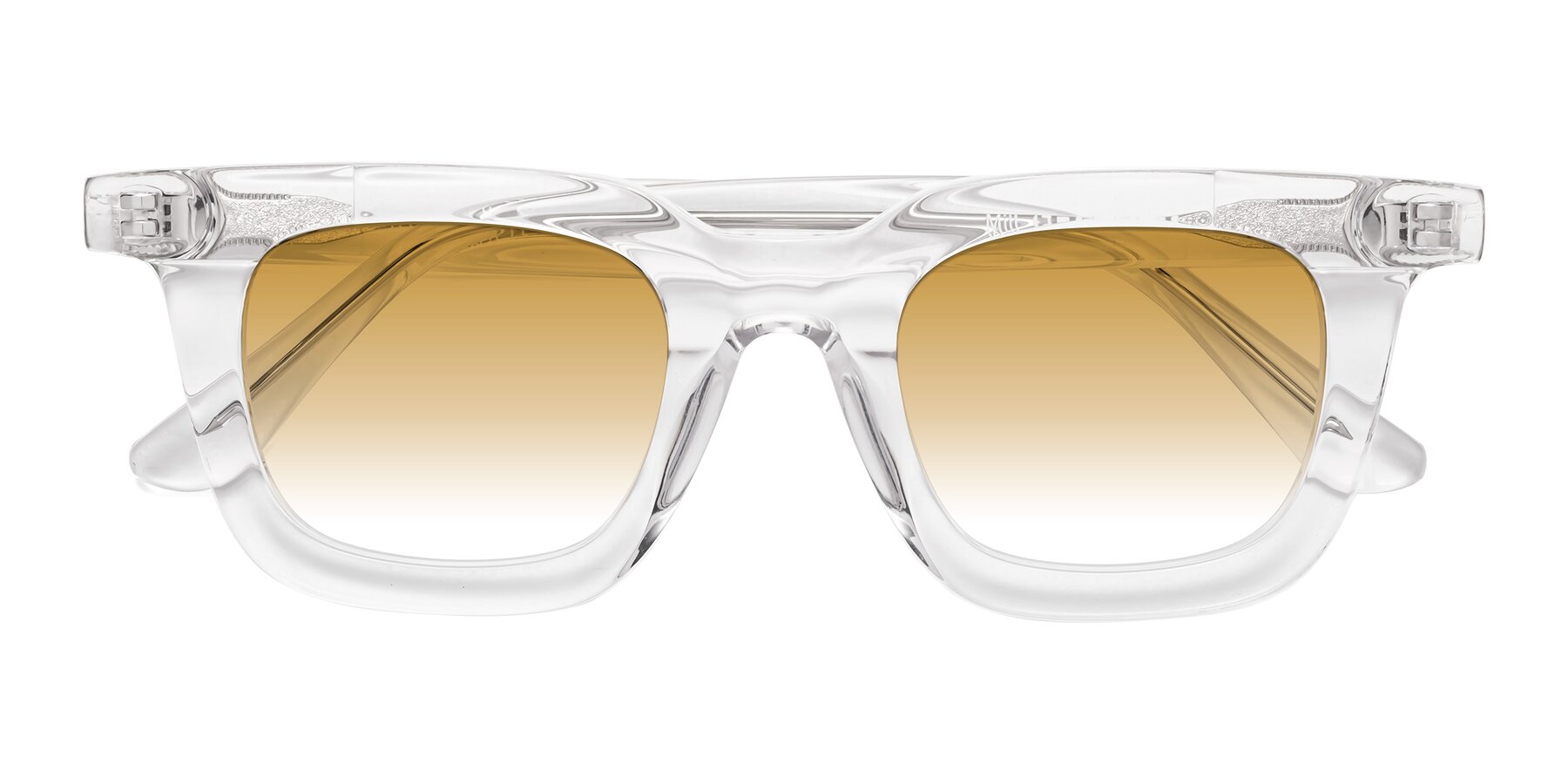 Folded Front of Mill in Clear with Champagne Gradient Lenses