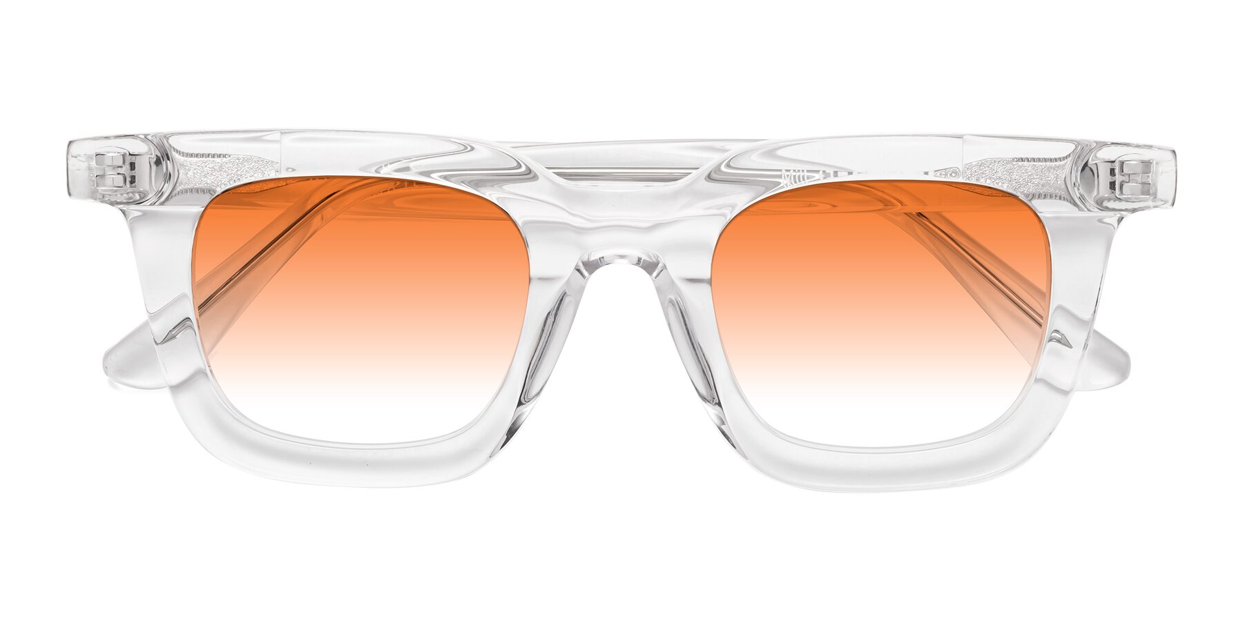 Folded Front of Mill in Clear with Orange Gradient Lenses