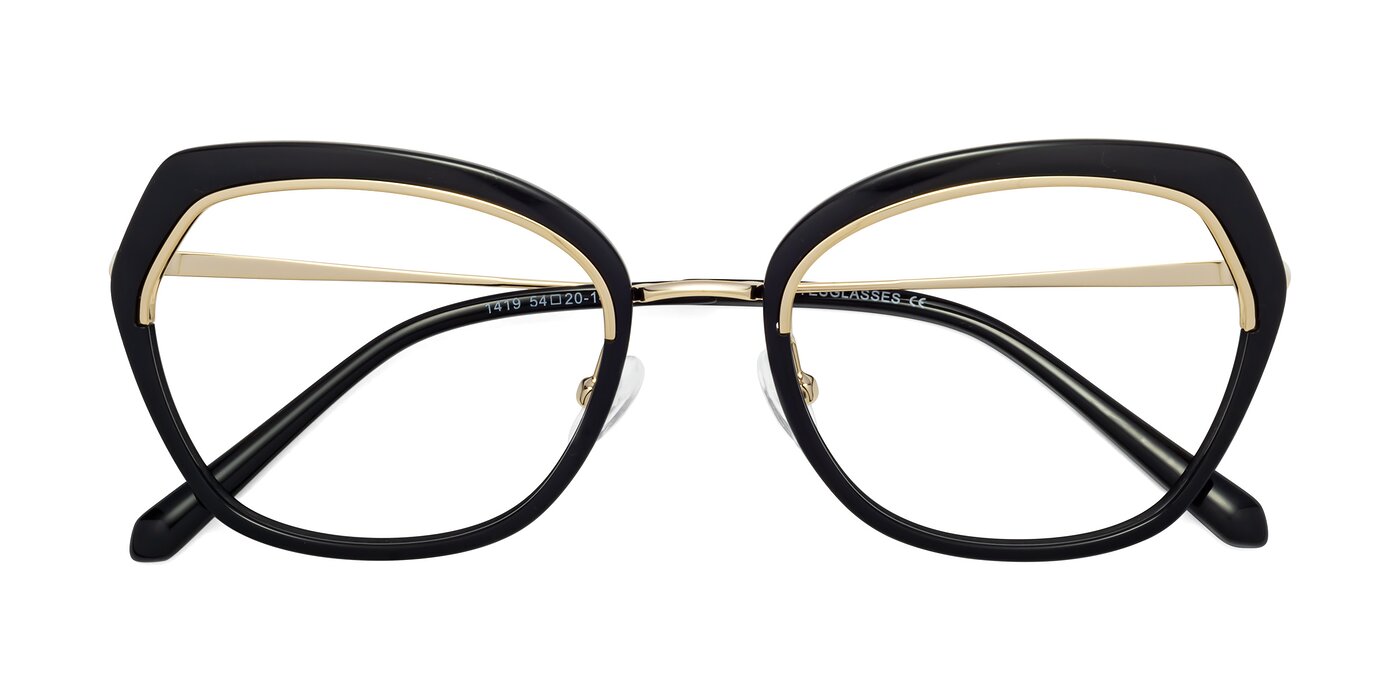 Prescott - Black / Gold Blue Light Glasses