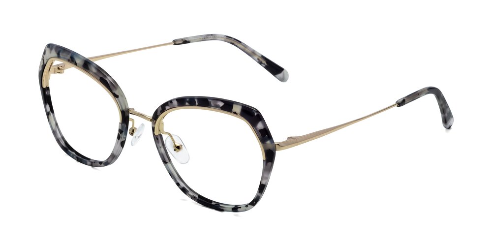 Black Tortoise Retro Vintage Low Bridge Fit Butterfly Blue Light Glasses Prescott 2417