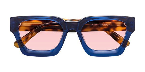 Front of Powers in Blue / Tortoise