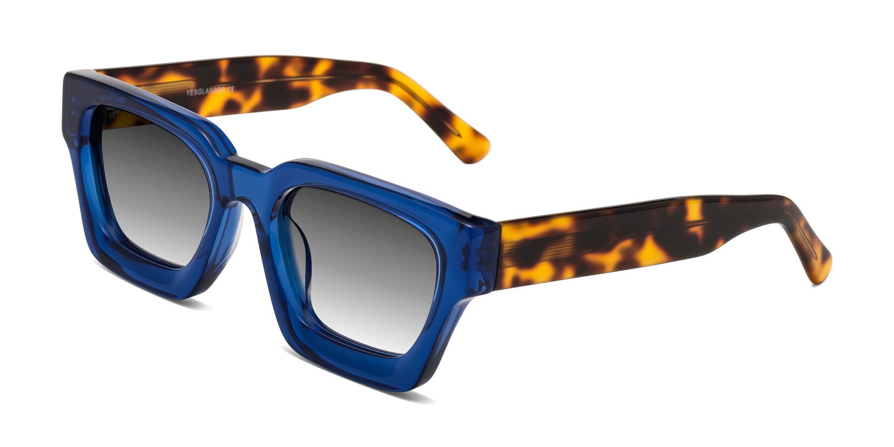 Angle of Powers in Blue-Tortoise with Gray Gradient Lenses