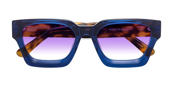 Front of Powers in Blue / Tortoise