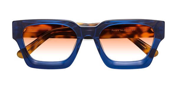 Front of Powers in Blue / Tortoise