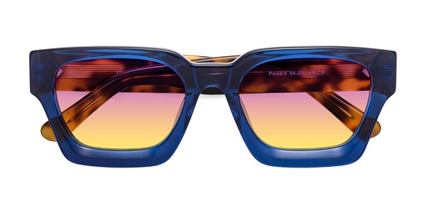 Front of Powers in Blue / Tortoise