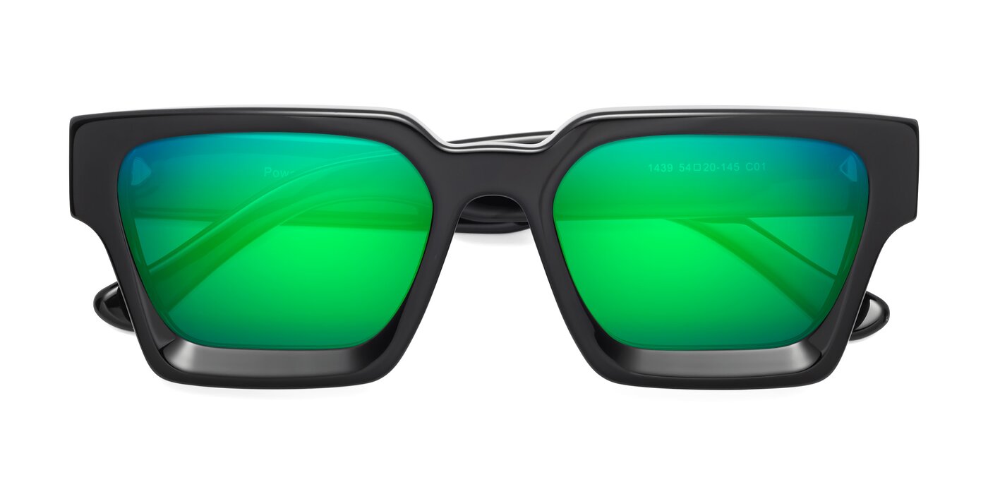 Powers - Black Flash Mirrored Sunglasses