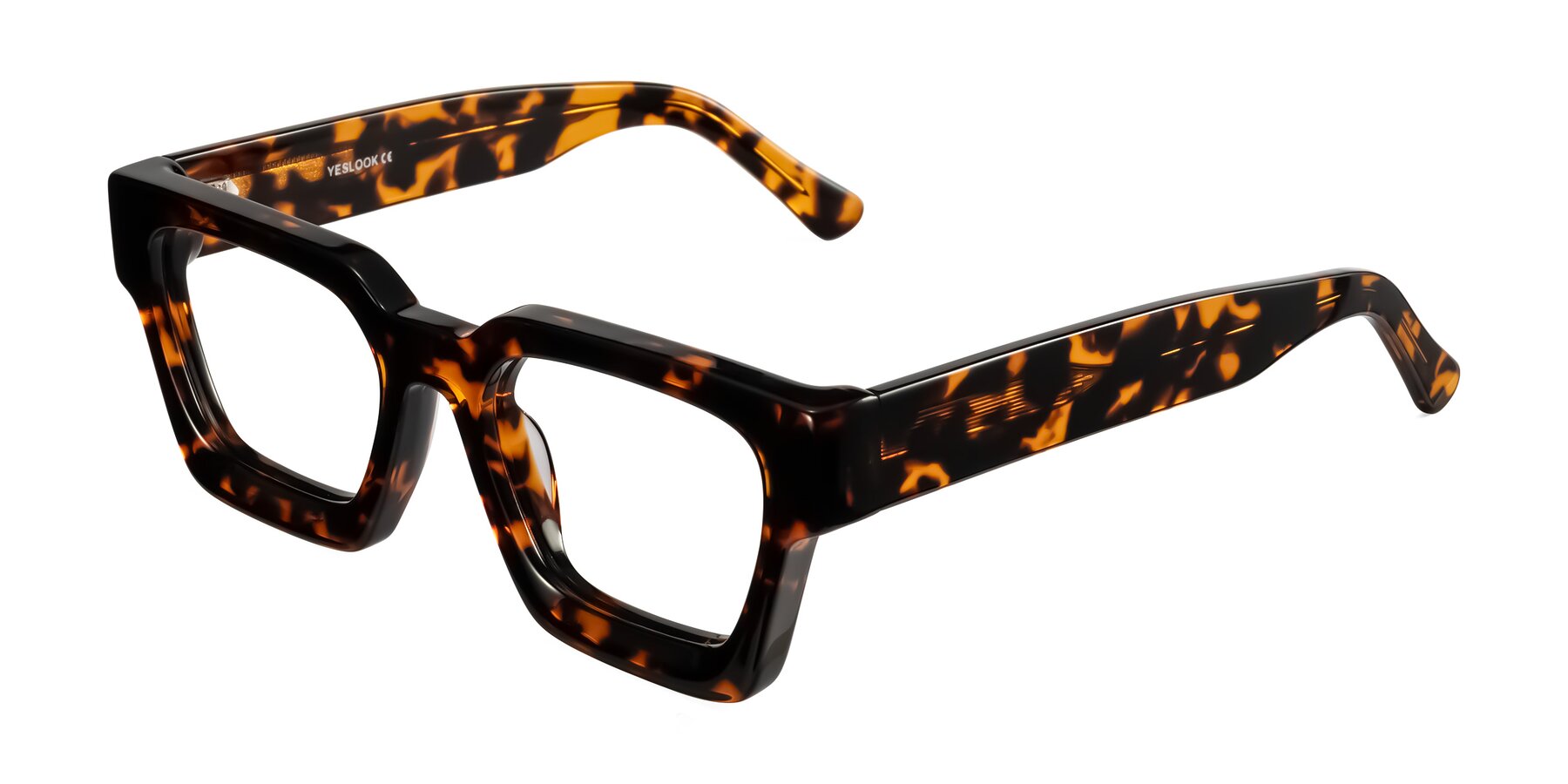 Angle of Powers in Tortoise with Clear Eyeglass Lenses