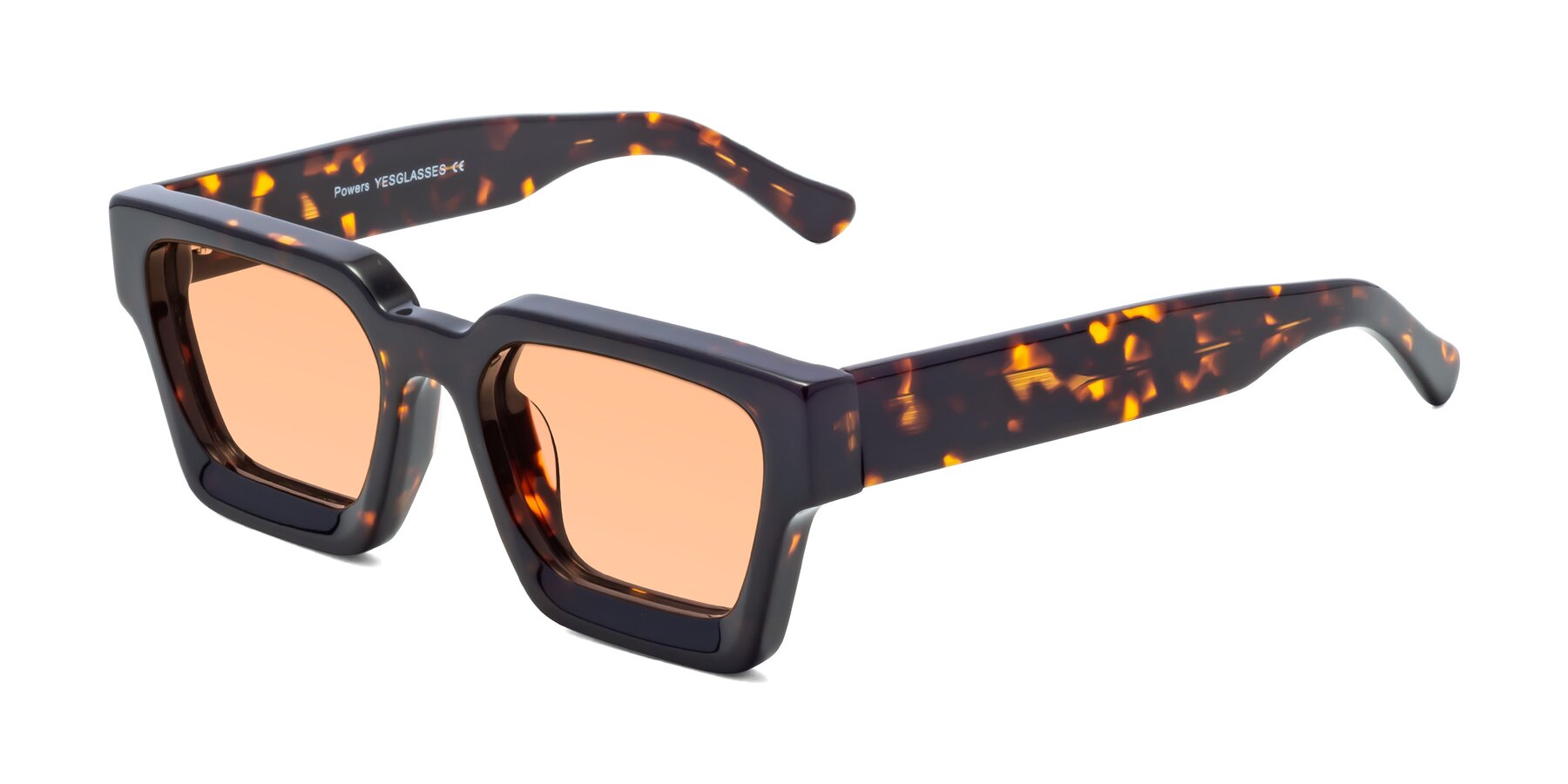 Angle of Powers in Tortoise with Light Orange Tinted Lenses