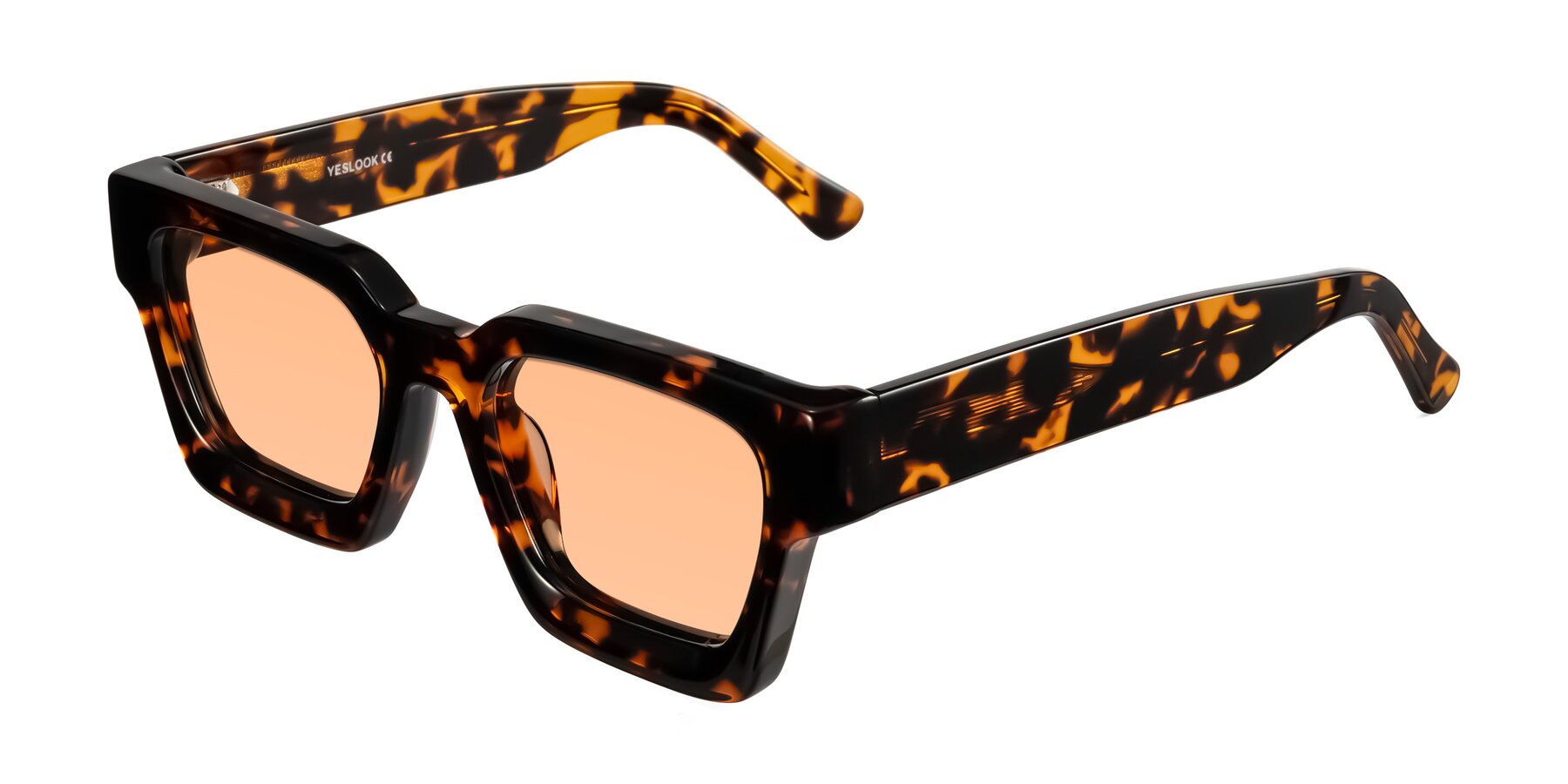 Angle of Powers in Tortoise with Light Orange Tinted Lenses