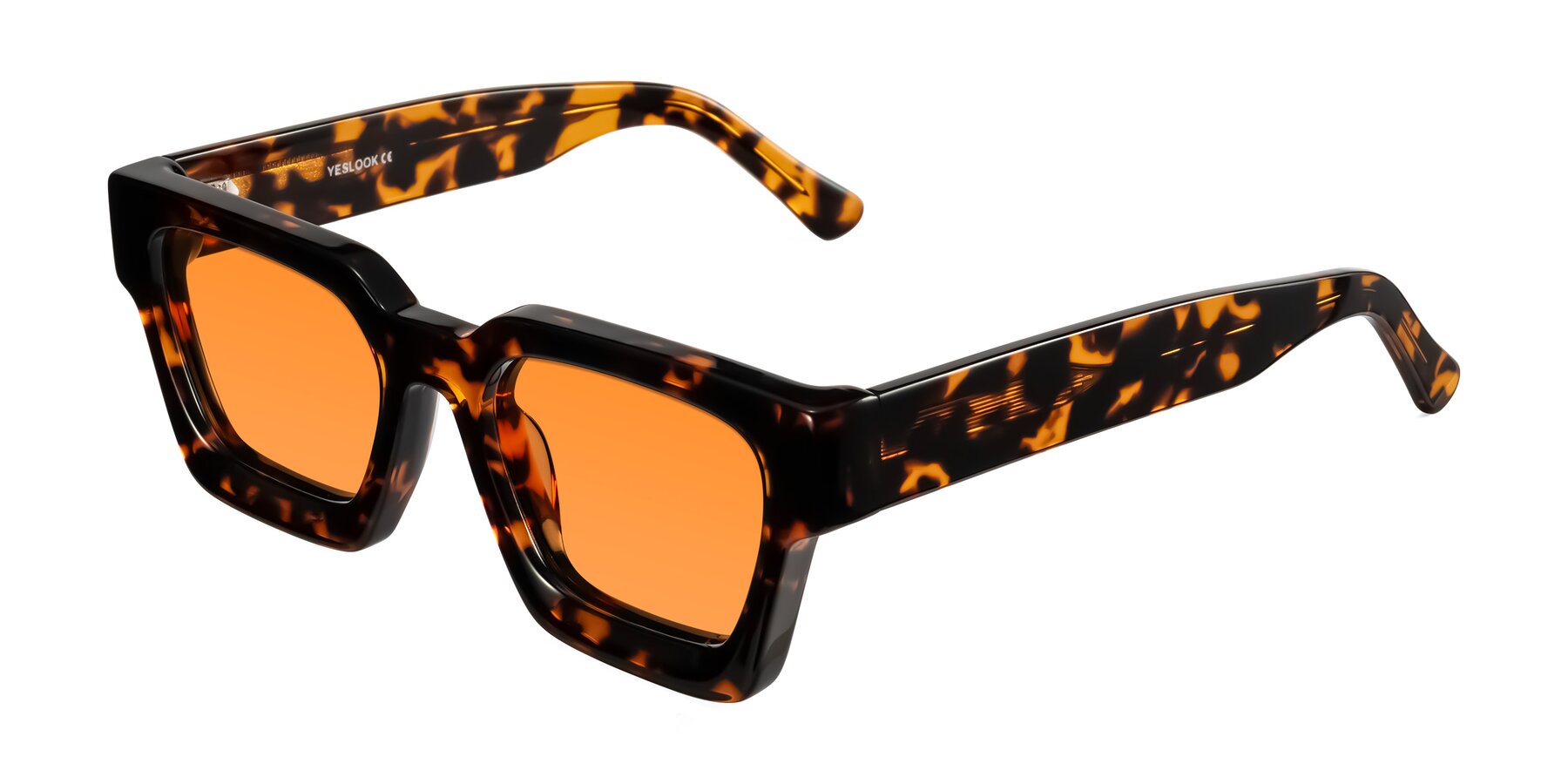 Angle of Powers in Tortoise with Orange Tinted Lenses