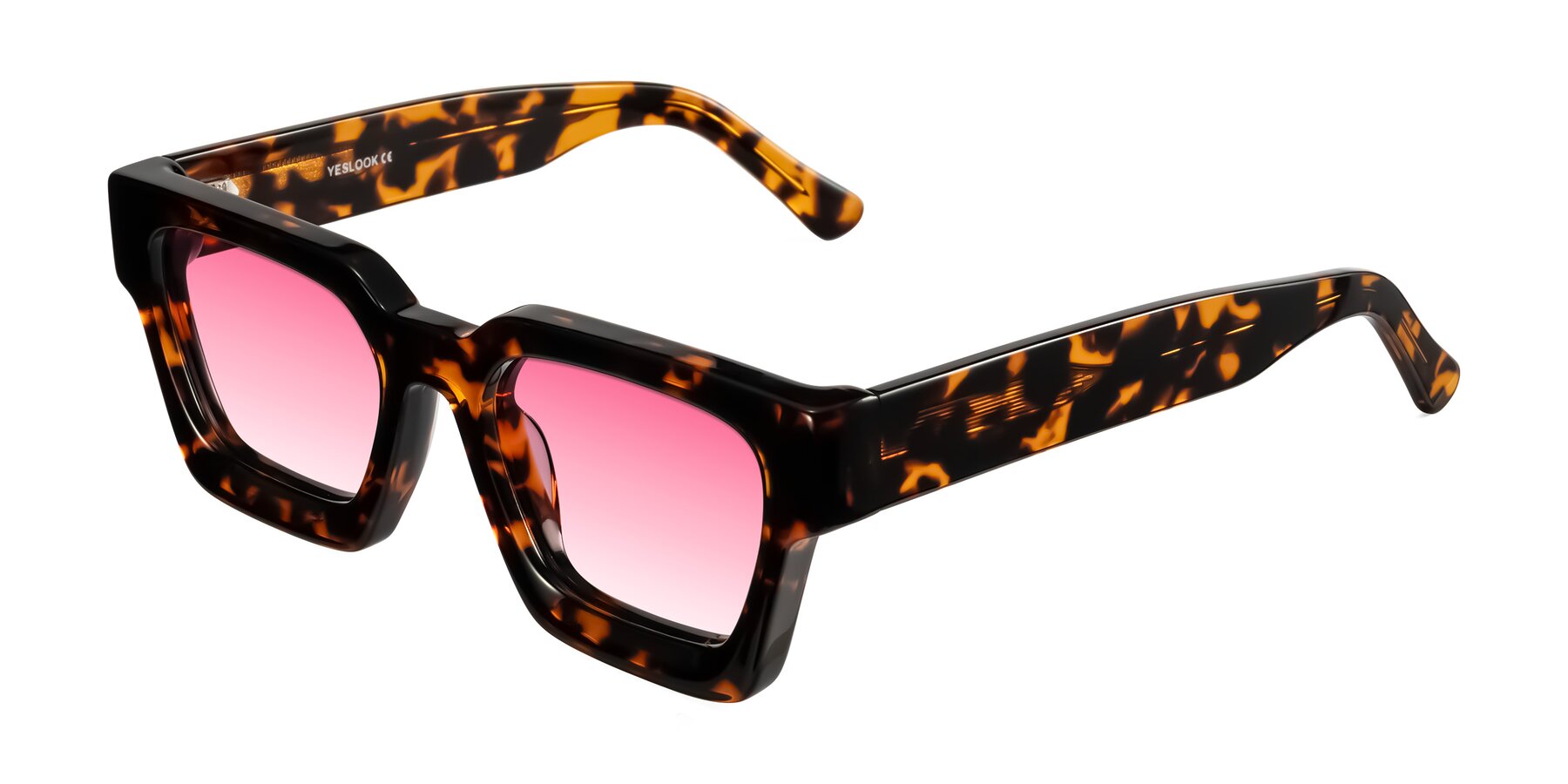 Angle of Powers in Tortoise with Pink Gradient Lenses